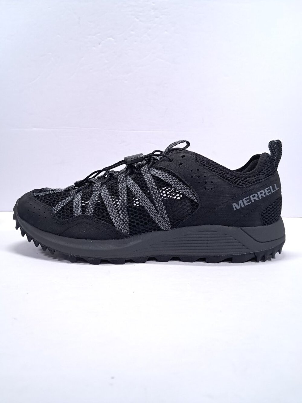 NEW Merrell Wildwood Aerosport Water Shoes Men 9.5 Black Mesh J036109 Athletic
